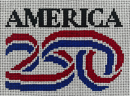 The Gingham Stitchery Kate Woodward 250Th Usa Ornament Needlepoint Canvas