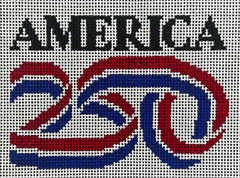 The Gingham Stitchery Kate Woodward 250Th Usa Ornament Needlepoint Canvas