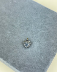 Vintage Sterling Silver Puffy Heart Charms