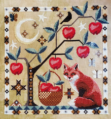 The Artsy Housewife Abalonia's Apple Tree Cross Stitch Pattern