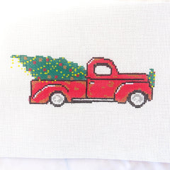 Alice & Blue Oh Christmas Truck Needlepoint Canvas