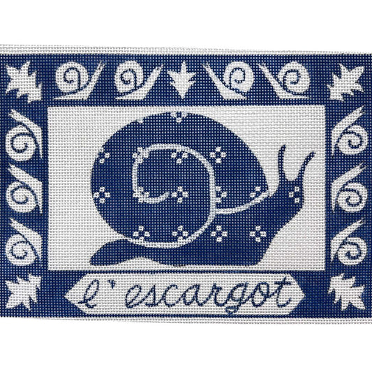 Alice Peterson Co. L'Escargot (The Snail) Needlepoint Canvas