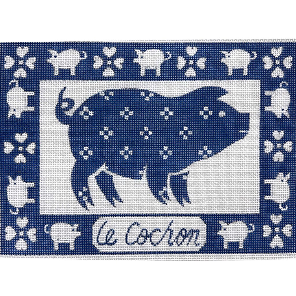 Alice Peterson Co. Le Cochon (The Pig) Needlepoint Canvas