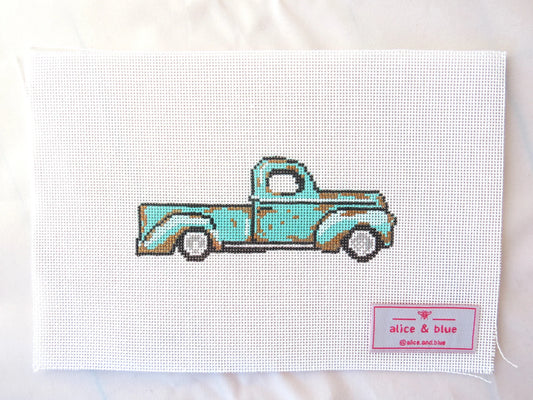 Alice & Blue Ed the Truck Needlepoint Canvas