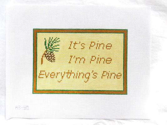 Alice & Blue Everything's Pine Needlepoint Canvas