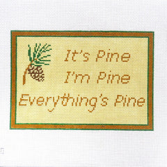 Alice & Blue Everything's Pine Needlepoint Canvas