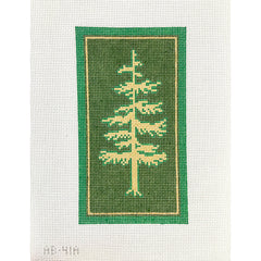 Alice & Blue Golden Evergreen Needlepoint Canvas