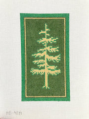 Alice & Blue Golden Evergreen Needlepoint Canvas