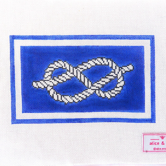 Alice & Blue Literally Can Knot Needlepoint Canvas - 13M