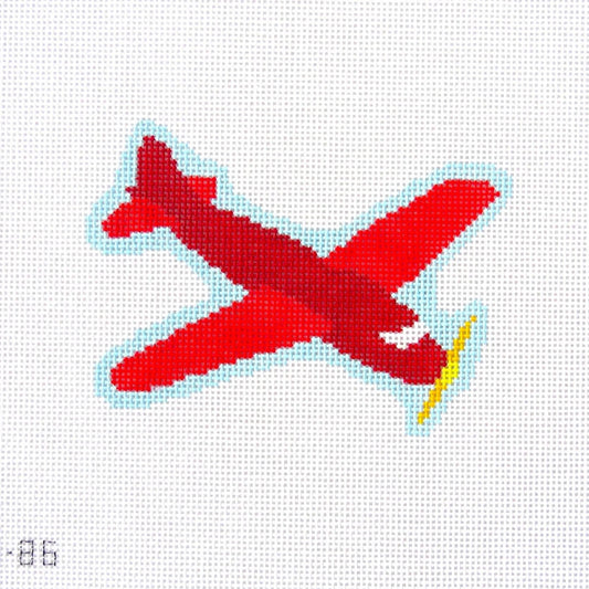 Alice & Blue Little Plane Needlepoint Canvas