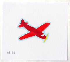 Alice & Blue Little Plane Needlepoint Canvas