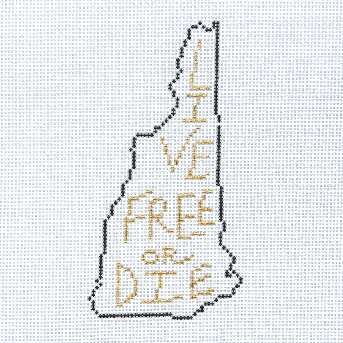 Alice & Blue Live Free or Die Needlepoint Canvas