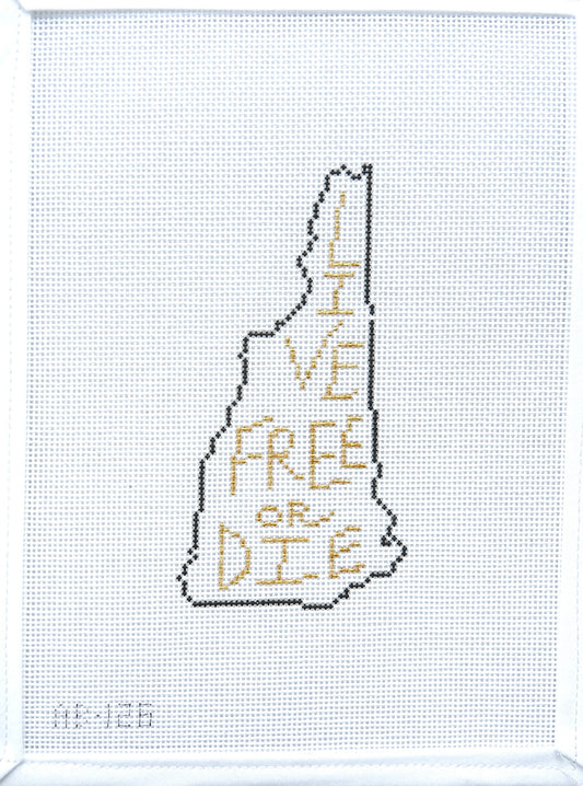 Alice & Blue Live Free or Die Needlepoint Canvas