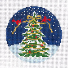 Alice & Blue Night Tree Needlepoint Canvas