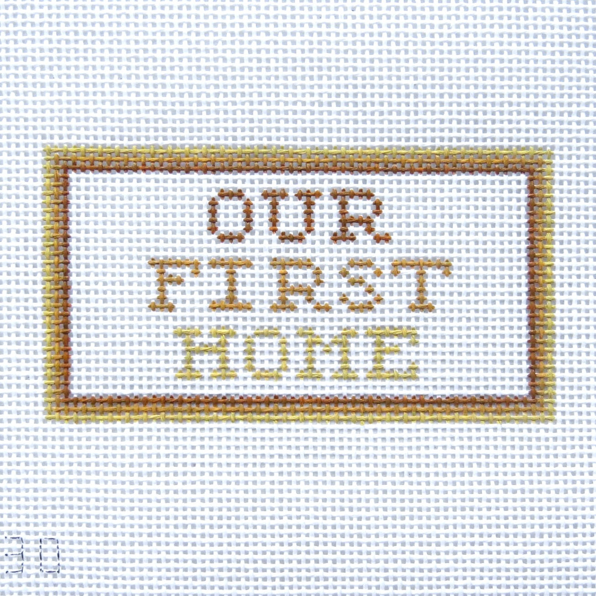 Alice & Blue Our First Home Needlepoint Canvas