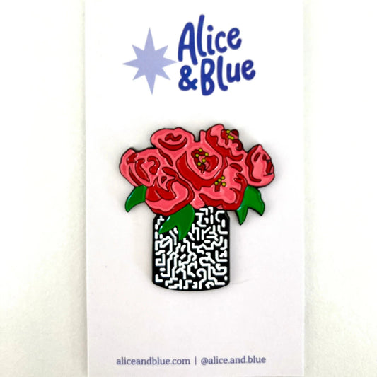 Alice & Blue Pink Peonies Needle Minder