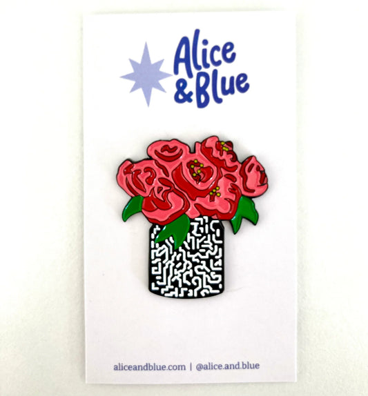 Alice & Blue Pink Peonies Needle Minder