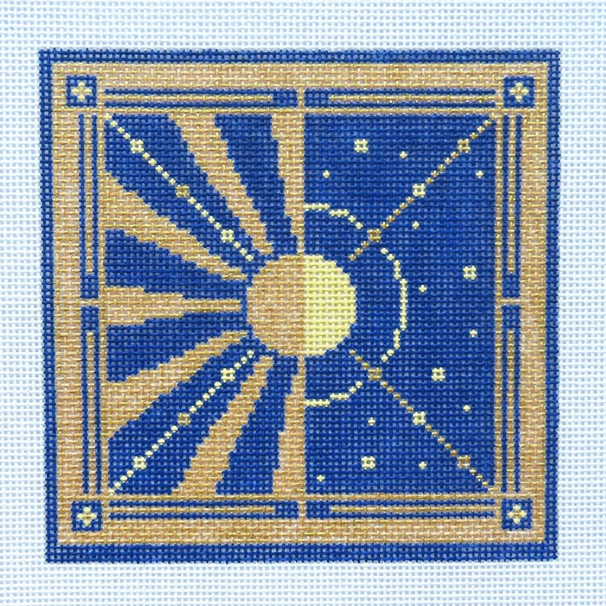 Alice & Blue Solstices Needlepoint Canvas