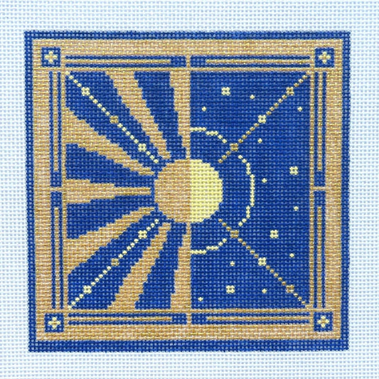 Alice & Blue Solstices Needlepoint Canvas