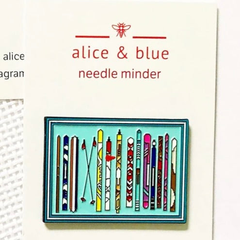 Alice & Blue Tips Up Needle Minder