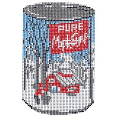 Alice & Blue Vintage Syrup Can Needlepoint Canvas