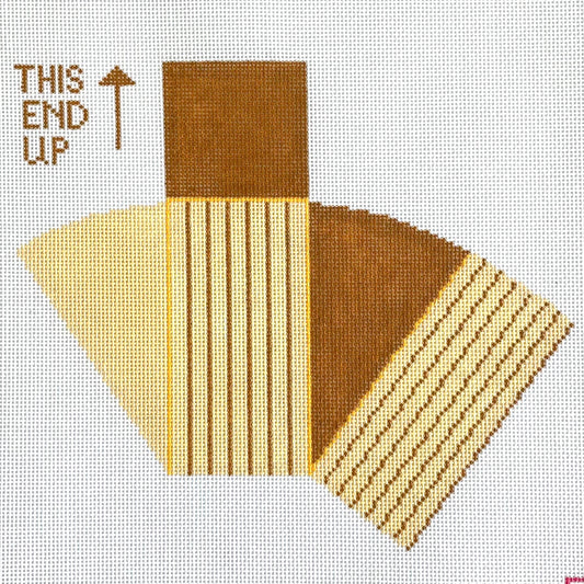 Ann Kaye Studio 3D Seven Layer Caramel Cake Needlepoint Canvas