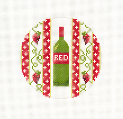 Ann Kaye Studio A Bottle of Red Needlepoint Canvas