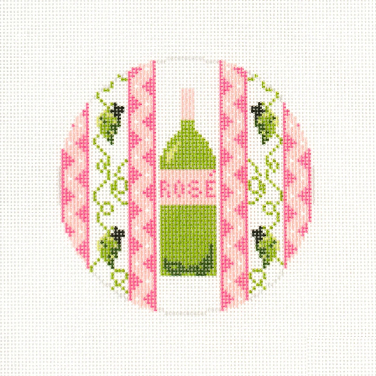 Ann Kaye Studio A Bottle of Rose Needlepoint Canvas