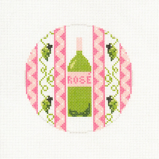 Ann Kaye Studio A Bottle of Rose Needlepoint Canvas