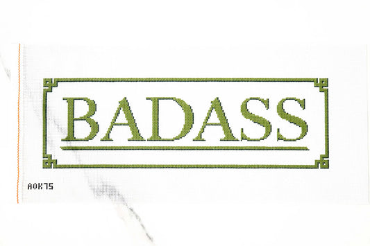 Ann Kaye Studio Badass Needlepoint Canvas - Green