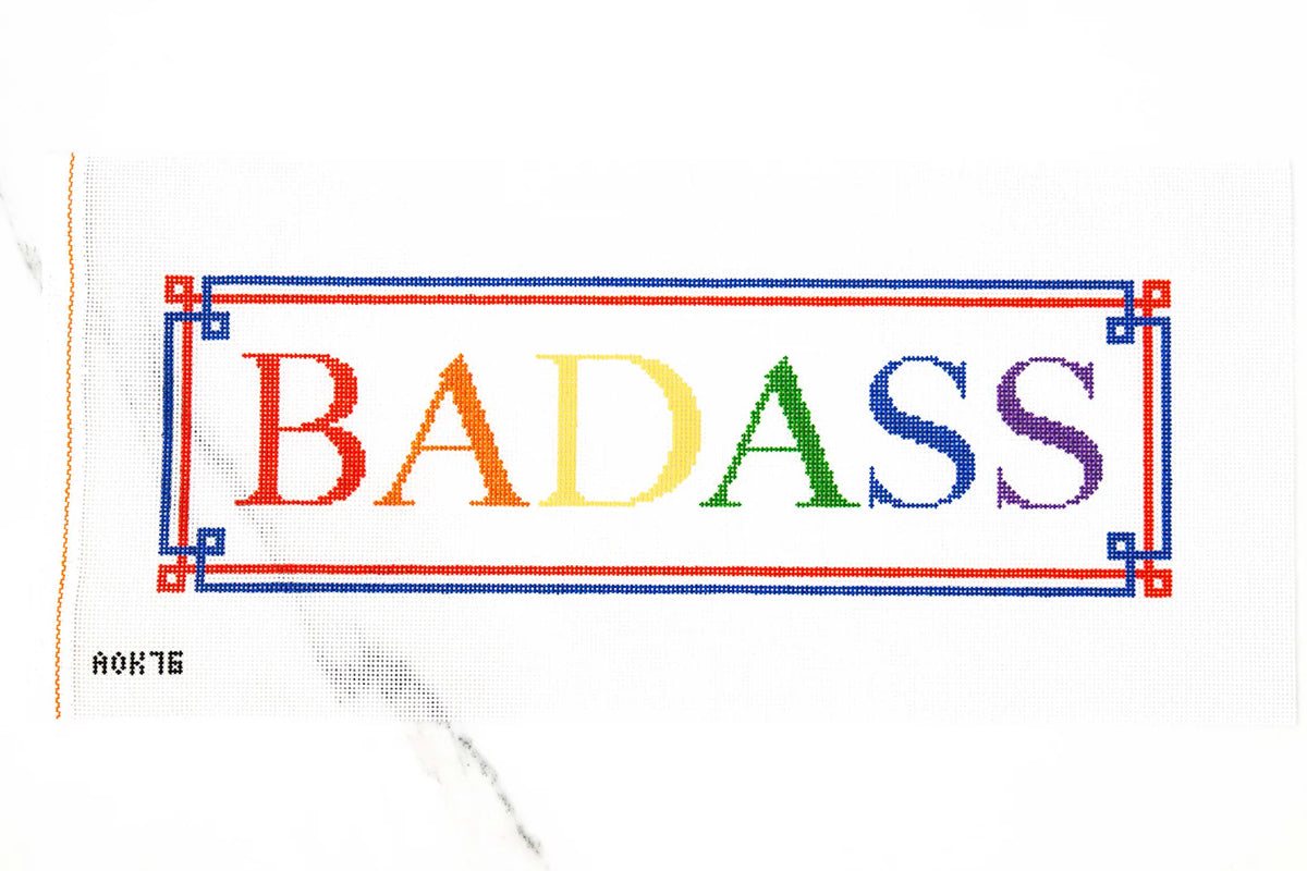 Ann Kaye Studio Badass Needlepoint Canvas - Multi Color