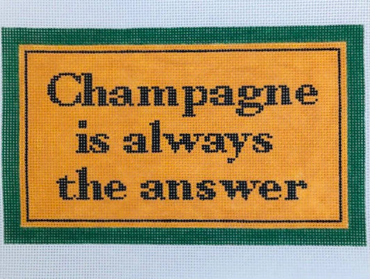 Ann Kaye Studio Champagne Is Always the Answer Needlepoint Canvas - 18M