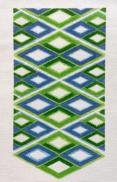 Ann Kaye Studio Geometric Trifold Clutch Needlepoint Canvas