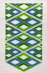 Ann Kaye Studio Geometric Trifold Clutch Needlepoint Canvas