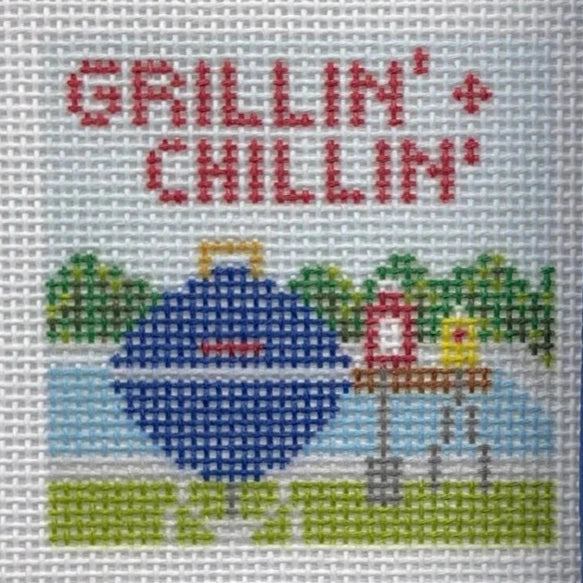 Ann Kaye Studio Grillin' + Chillin' Needlepoint Canvas