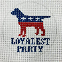 Ann Kaye Studio Loyalest Party Needlepoint Canvas