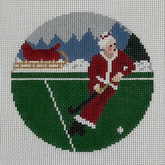 Ann Kaye Studio Mrs. Claus Field Hockey Needlepoint Canvas