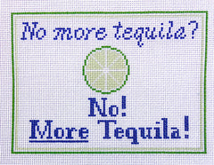 Ann Kaye Studio No More Tequila Bar Sign Needlepoint Canvas