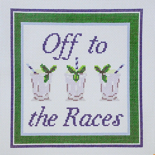 Ann Kaye Studio Off to the Races Needlepoint Canvas