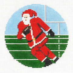 Ann Kaye Studio Sporty Santa Needlepoint Canvas - Football