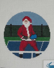 Ann Kaye Studio Sporty Santa Needlepoint Canvas - Pickle Ball