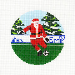 Ann Kaye Studio Sporty Santa Needlepoint Canvas - Soccer