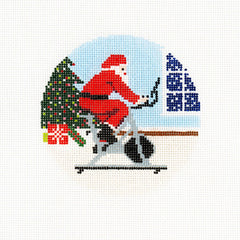 Ann Kaye Studio Sporty Santa Needlepoint Canvas - Spinning