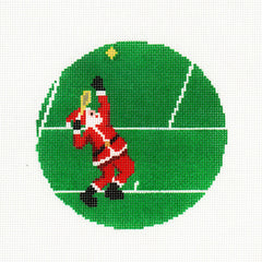 Ann Kaye Studio Sporty Santa Needlepoint Canvas - Tennis