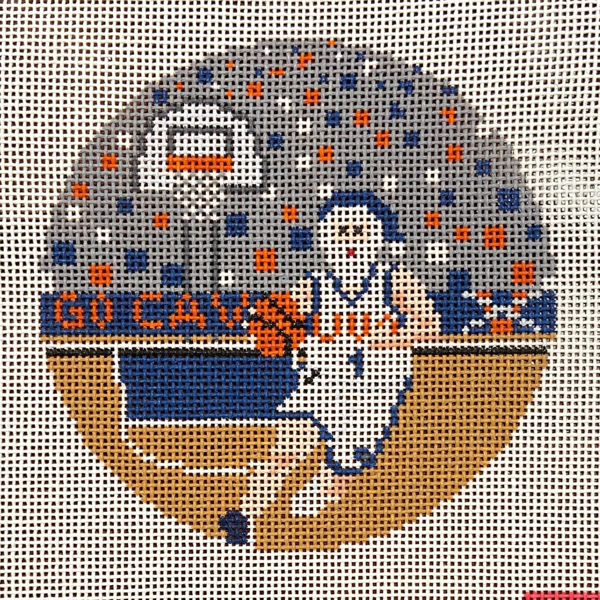 Ann Kaye Studio Sporty Santa University of Virginia Basketball Needlepoint Canvas