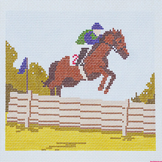 Ann Kaye Studio Steeplechase Needlepoint Canvas - 13M