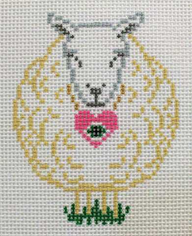 Anne Fisher Designs Eye Love You Sheep Needlepoint Canvas