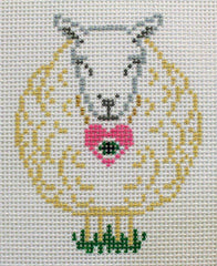 Anne Fisher Designs Eye Love You Sheep Needlepoint Canvas