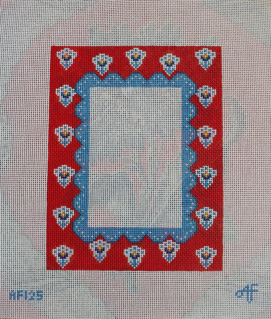 Anne Fisher Designs Red Frame Needlepoint Canvas