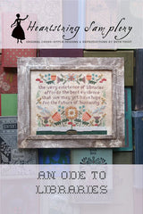 Heartstring Samplery An Ode To Libraries Cross Stitch Pattern